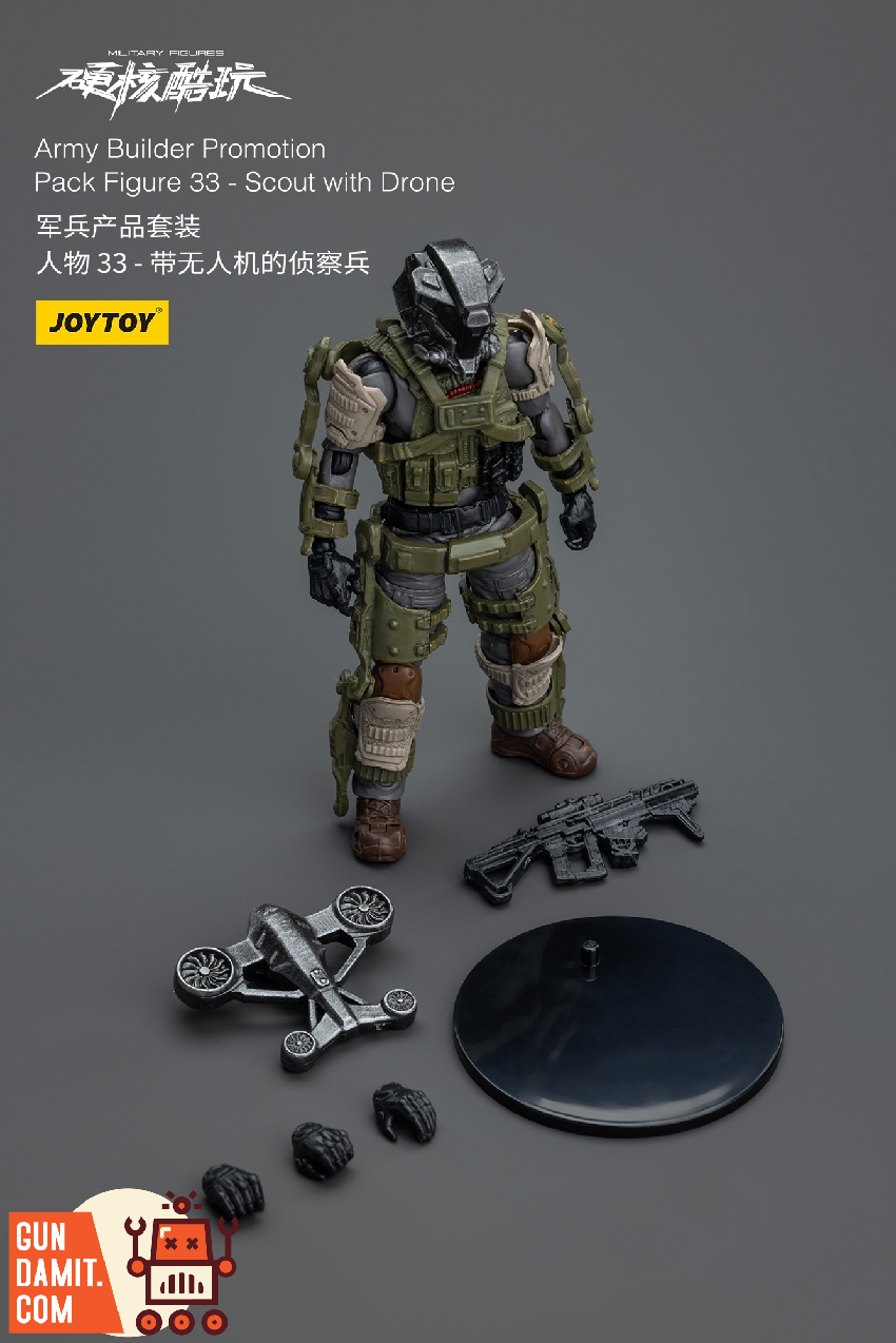 JoyToy Hardcore Coldplay Scout recon action pose with drone JoyToy Hardcore Coldplay Scout recon action pose with drone