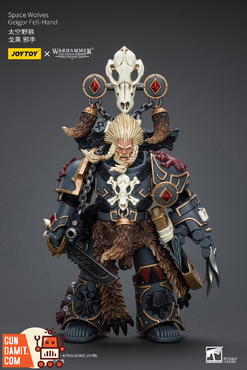 JoyToy Space Wolves Geigor Fell-Hand dynamic battle pose JoyToy Space Wolves Geigor Fell-Hand dynamic battle pose