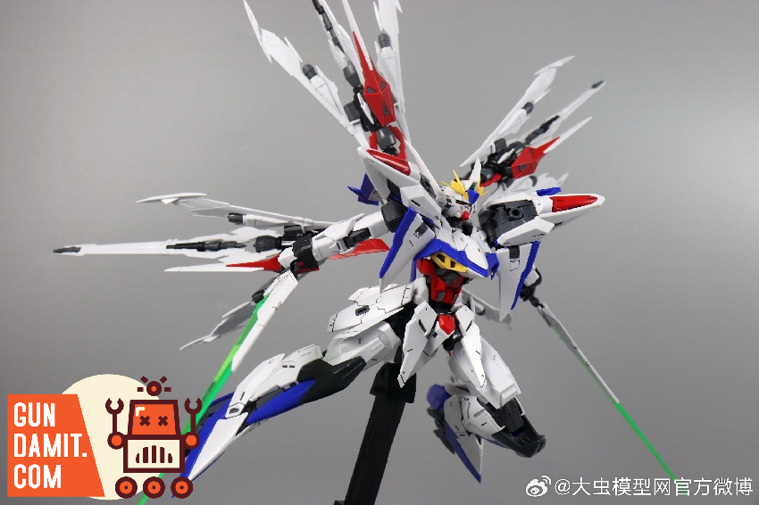 Daban 6658 Eclipse Gundam dynamic pose with full weapon loadout Daban 6658 Eclipse Gundam dynamic pose with full weapon loadout