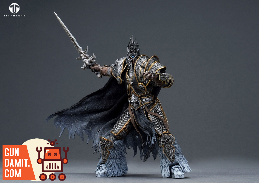 TITAN Toys 1/12 Frost Knight figure standing with Frostmourne sword TITAN Toys 1/12 Frost Knight figure standing with Frostmourne sword