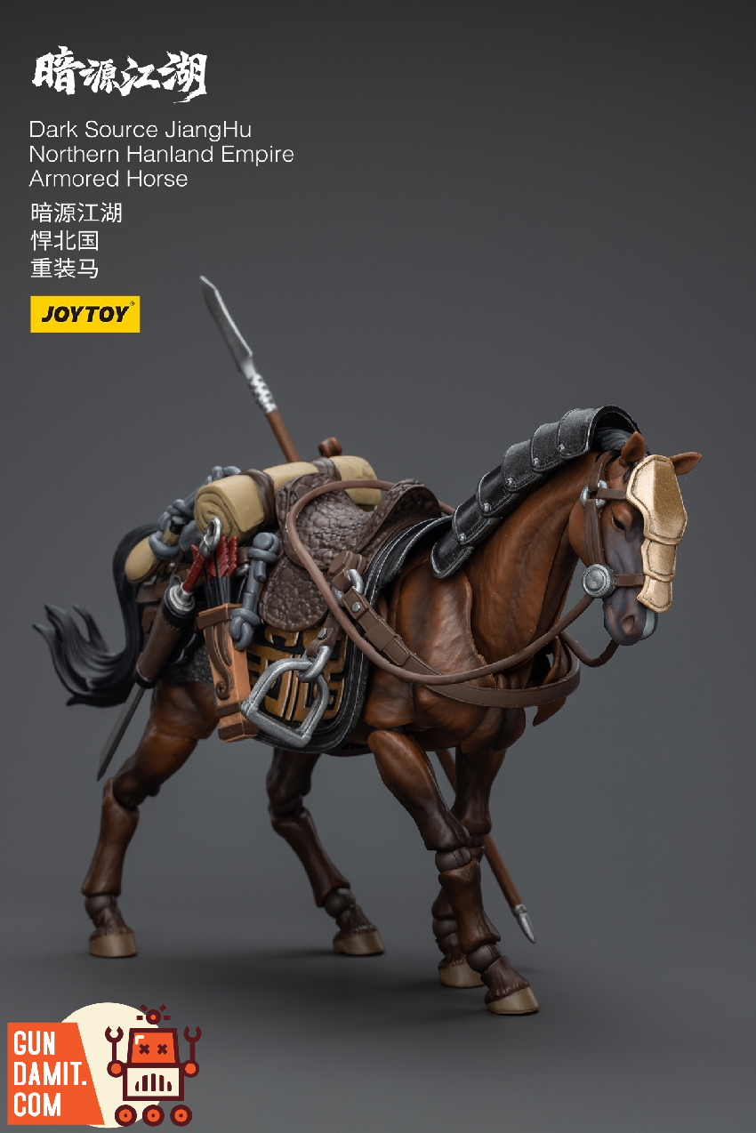 JoyToy JiangHu armored horse articulated leg joints detail JoyToy JiangHu armored horse articulated leg joints detail