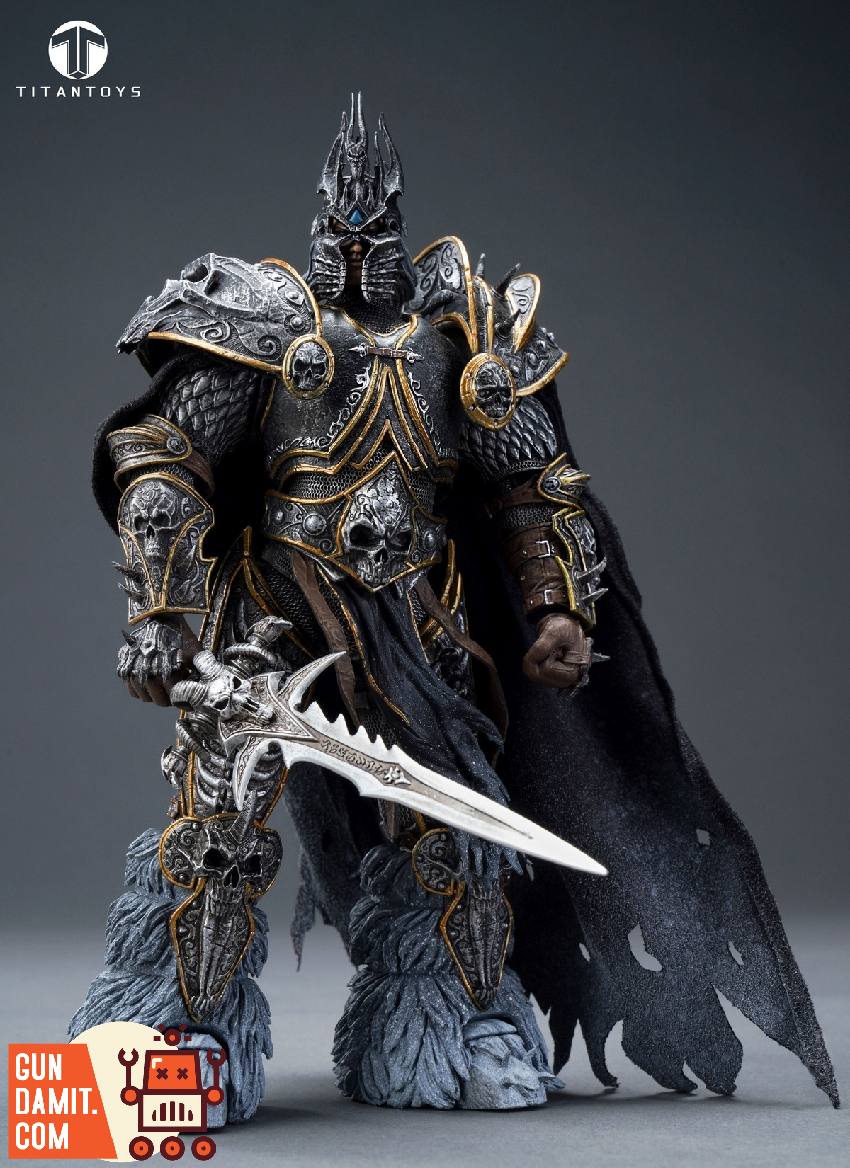TITAN Toys 1/12 Frost Knight full body front view with ice base TITAN Toys 1/12 Frost Knight full body front view with ice base