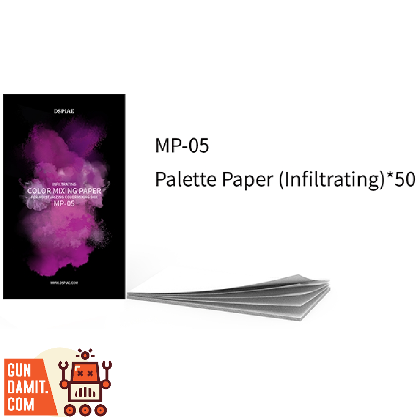 Dspiae MP-05 infiltrating palette paper 50 sheets packaging and product display Dspiae MP-05 infiltrating palette paper 50 sheets packaging and product display