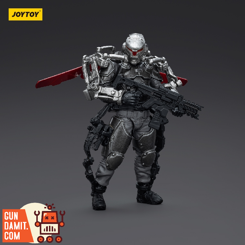 JoyToy 1/18 Army Builder Figure 28 Lone Wolf with Exoskeleton front view JoyToy 1/18 Army Builder Figure 28 Lone Wolf with Exoskeleton front view