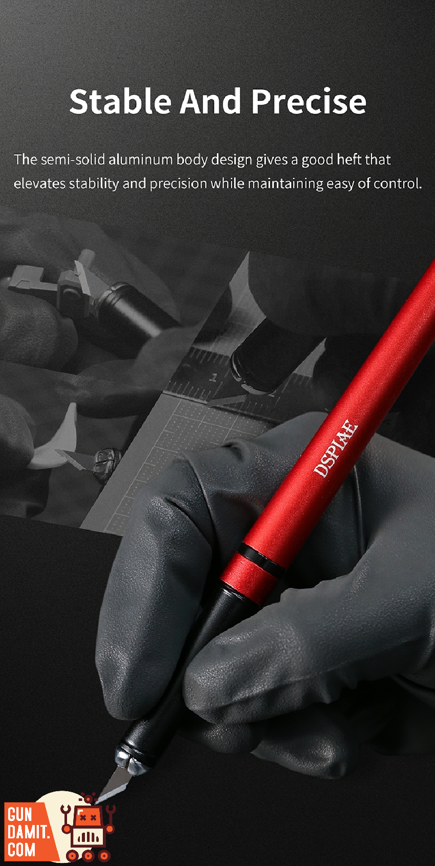 Dspiae DK-B01 blade with stable and precise aluminum knife body Dspiae DK-B01 blade with stable and precise aluminum knife body