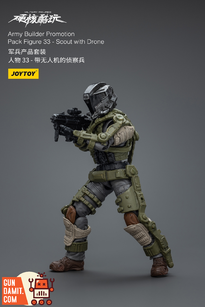 JoyToy Army Builder Figure 33 Scout with Drone rear view JoyToy Army Builder Figure 33 Scout with Drone rear view