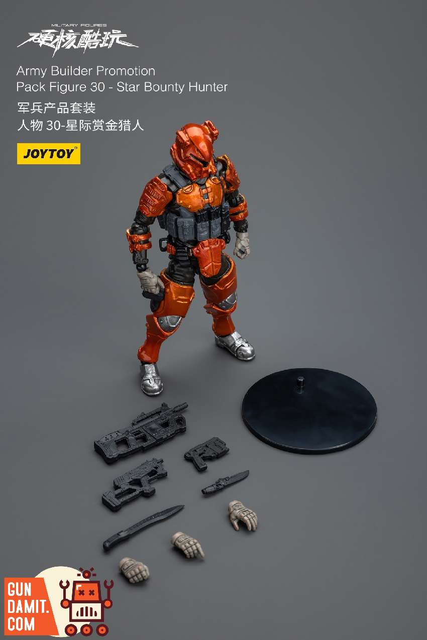JoyToy JT1767 Army Builder Figure 30 Star Bounty Hunter accessories layout JoyToy JT1767 Army Builder Figure 30 Star Bounty Hunter accessories layout