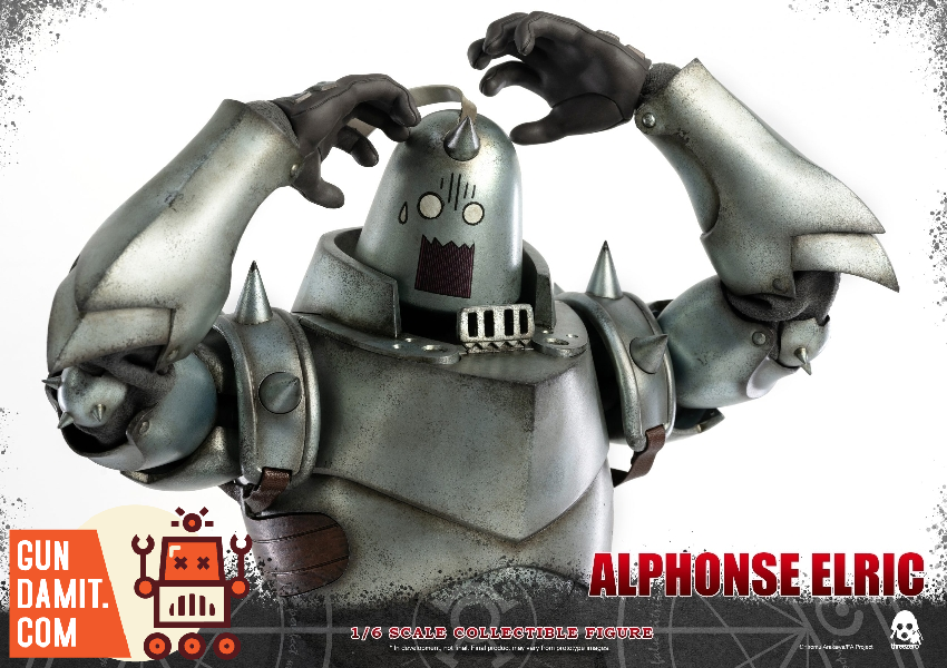 Threezero 1/6 Alphonse Elric rear armor plating view Threezero 1/6 Alphonse Elric rear armor plating view