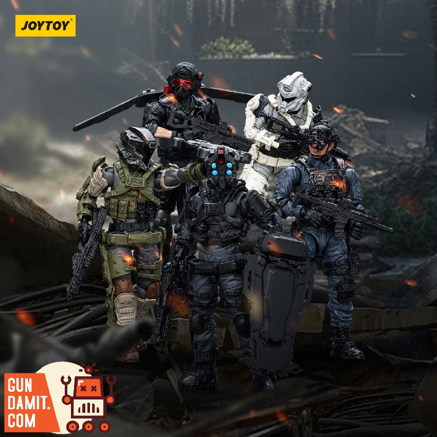 JoyToy Army Builder Scout figure with surveillance drone deployed JoyToy Army Builder Scout figure with surveillance drone deployed