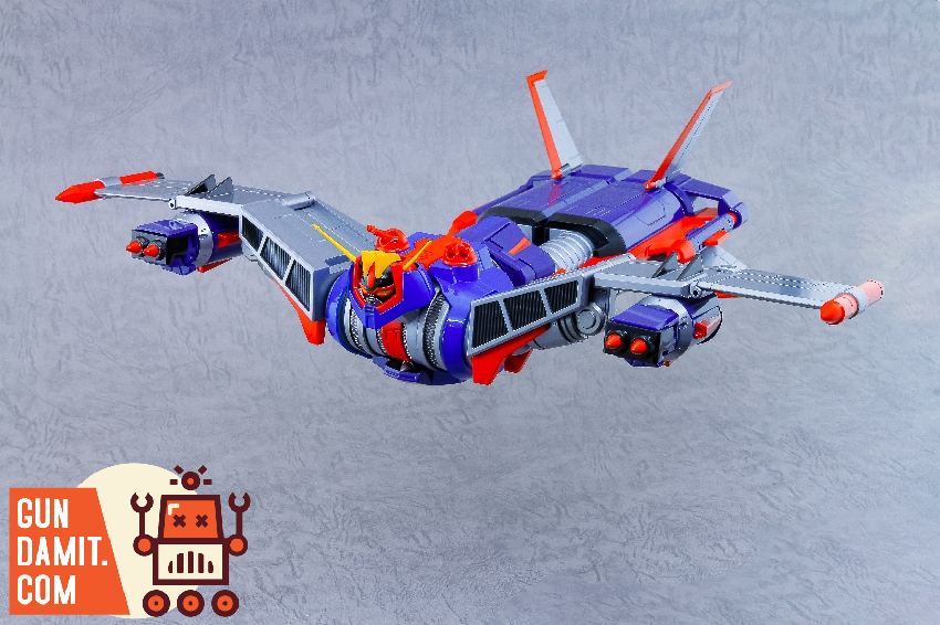 Action Toys Groizer X diecast jet mode top-down flight pose Action Toys Groizer X diecast jet mode top-down flight pose