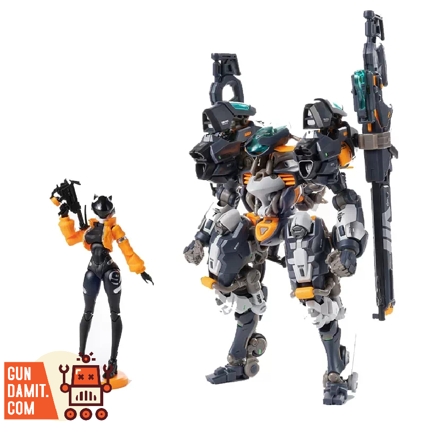 Earnestcore Craft RB-14 AutoNine mecha with pilot figure and weapons Earnestcore Craft RB-14 AutoNine mecha with pilot figure and weapons
