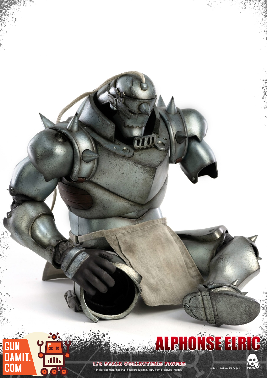 FigZero Alphonse Elric figure dynamic battle-ready pose FigZero Alphonse Elric figure dynamic battle-ready pose