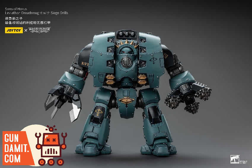 JoyToy Sons of Horus Leviathan Dreadnought siege drill close-up JoyToy Sons of Horus Leviathan Dreadnought siege drill close-up