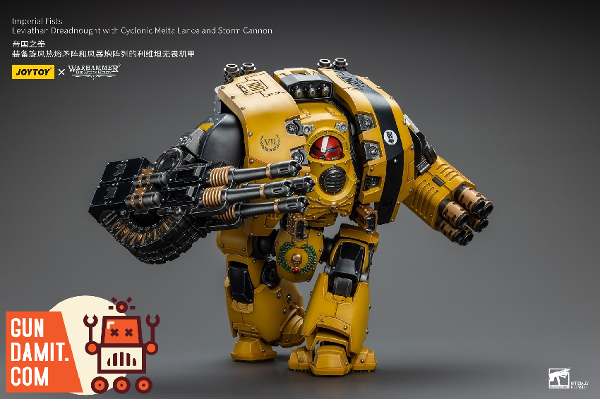 JoyToy Warhammer Imperial Fists Leviathan full display with weapons JoyToy Warhammer Imperial Fists Leviathan full display with weapons