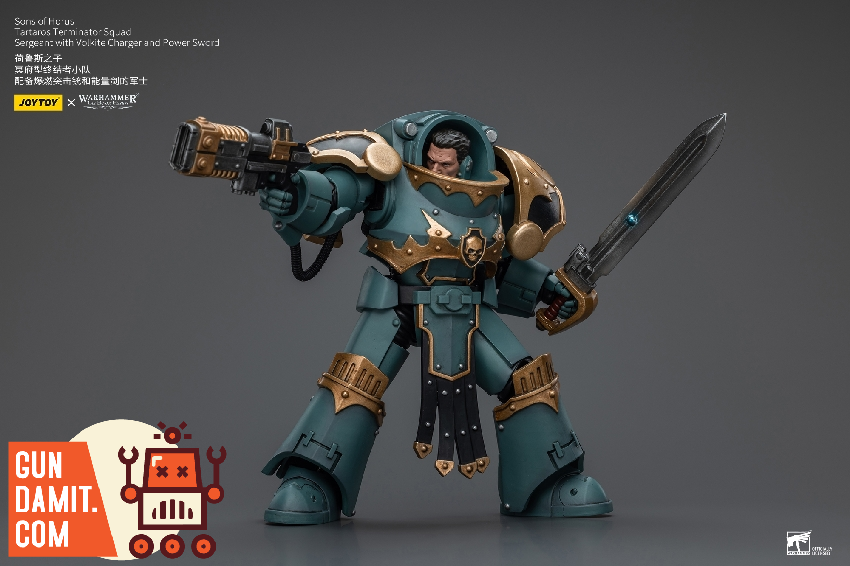 Sons of Horus Sergeant with Power Sword front pose close-up Sons of Horus Sergeant with Power Sword front pose close-up