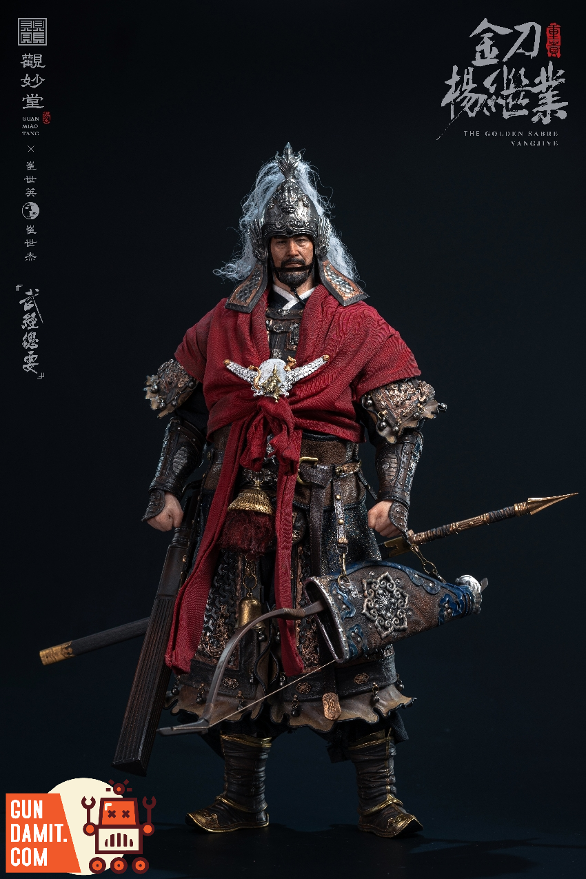 Guan Miaotang 1/6 Yang Jiye standing pose with battle axe and spear Guan Miaotang 1/6 Yang Jiye standing pose with battle axe and spear