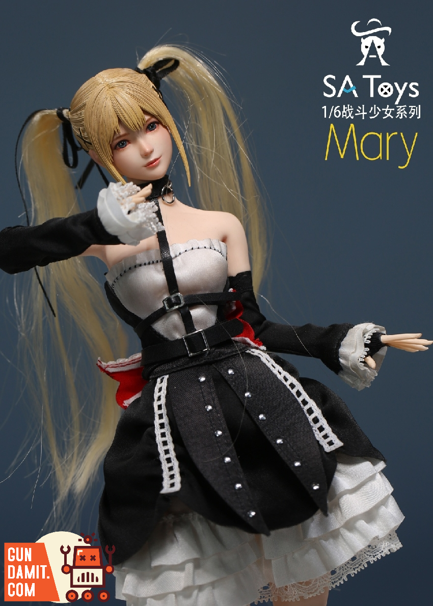SA Toys M001 Marie Rose upper body close-up with flowing blonde hair SA Toys M001 Marie Rose upper body close-up with flowing blonde hair