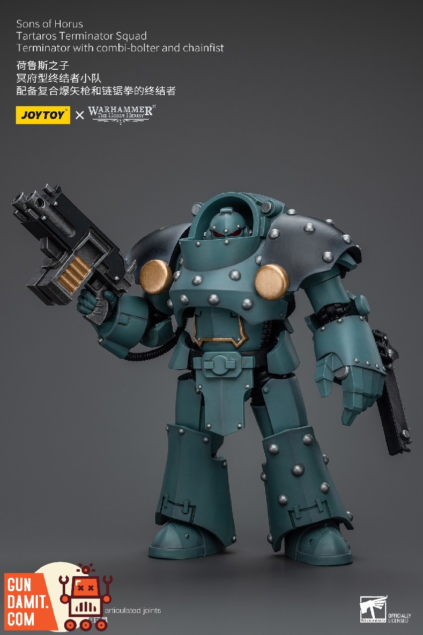 Tartaros Terminator Combi-Bolter Chainfist 1/18 full body view Tartaros Terminator Combi-Bolter Chainfist 1/18 full body view
