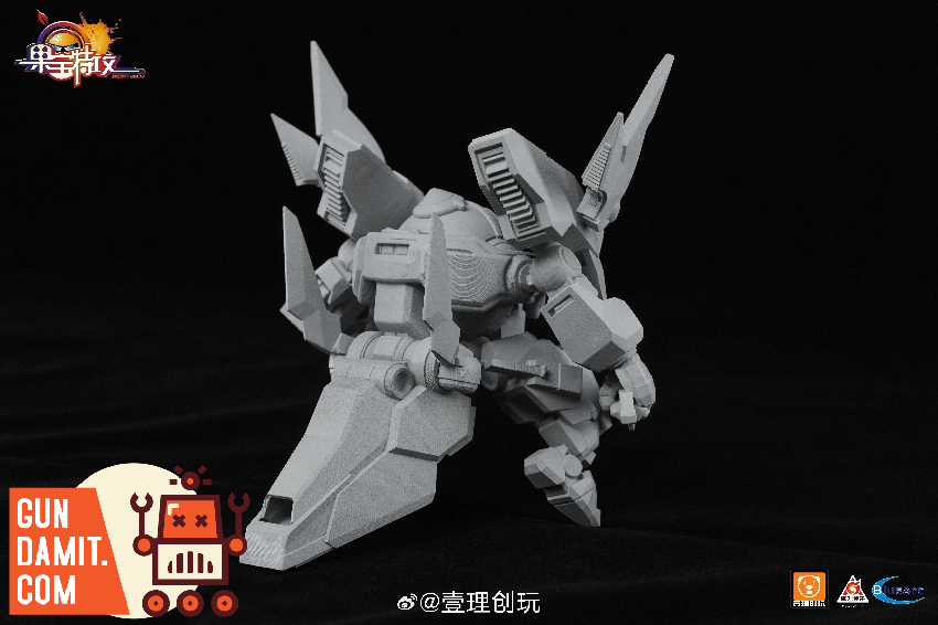YiLiChuangWan Honey Peach Slasher gray prototype front view YiLiChuangWan Honey Peach Slasher gray prototype front view