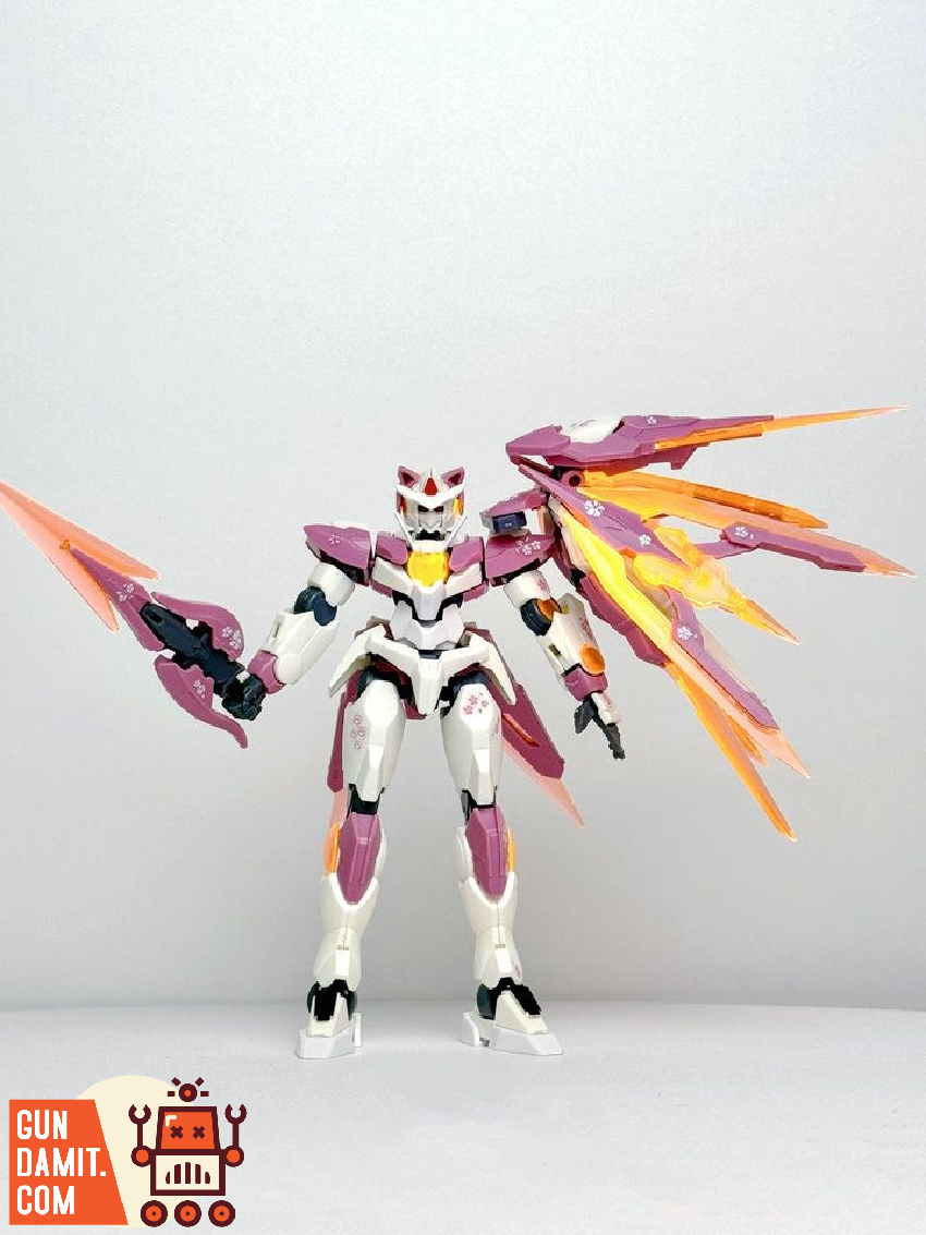 Jujiang 1/144 pink Shia Qan T rear view translucent wings Jujiang 1/144 pink Shia Qan T rear view translucent wings