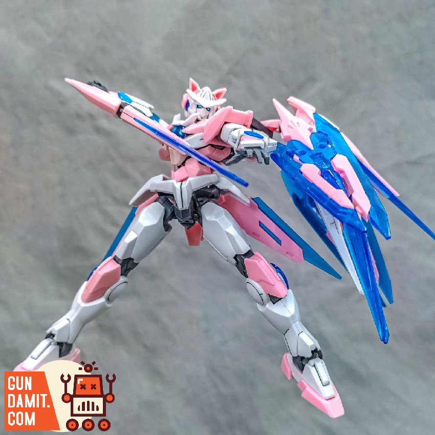 Galaxy Seiko 1/144 Shia Qan T Cat Ears Gundam pink flying pose Galaxy Seiko 1/144 Shia Qan T Cat Ears Gundam pink flying pose