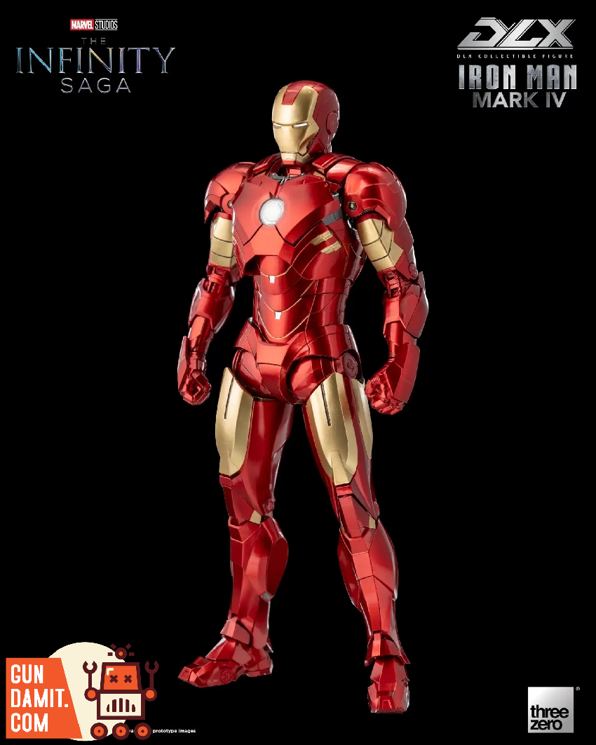 Threezero Infinity Saga Iron Man Mark IV flying action pose Threezero Infinity Saga Iron Man Mark IV flying action pose