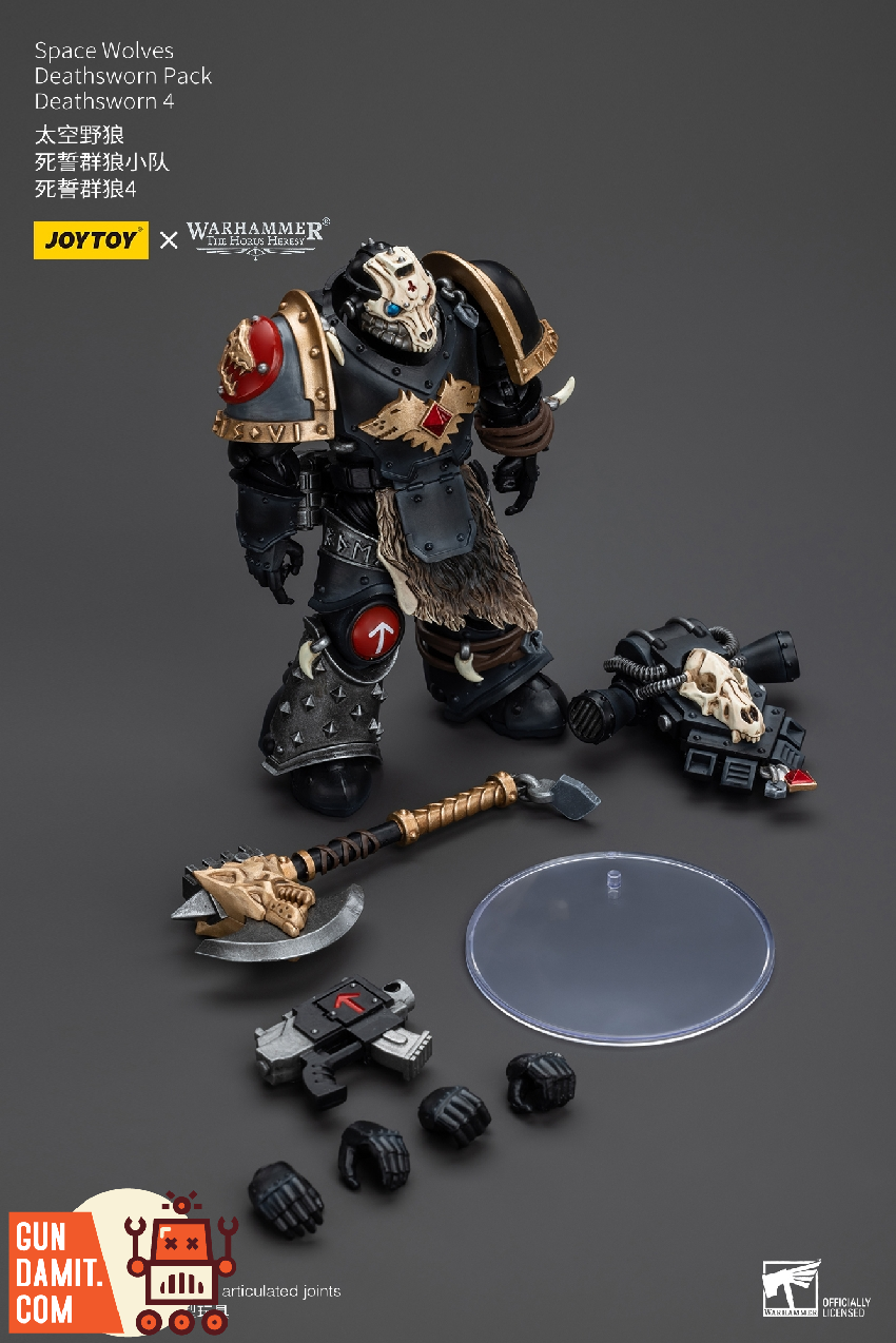 JoyToy Deathsworn 4 figure with accessories and display stand JoyToy Deathsworn 4 figure with accessories and display stand