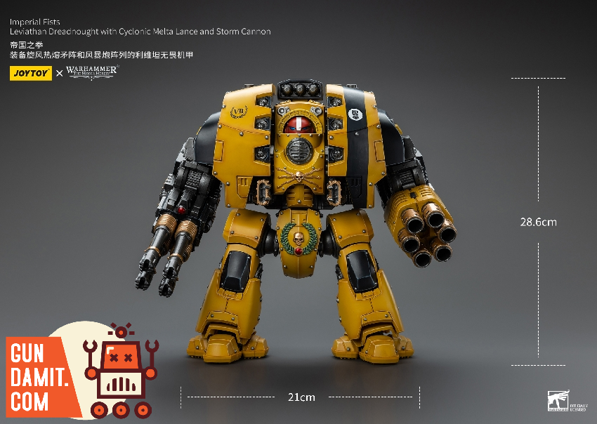 JoyToy Imperial Fists Leviathan Dreadnought rear detail JoyToy Imperial Fists Leviathan Dreadnought rear detail