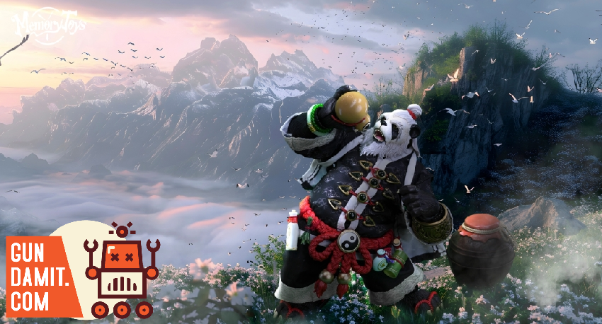 Memory Toys Pandaren Wanderer scene upgrade kit mountain scenic base Memory Toys Pandaren Wanderer scene upgrade kit mountain scenic base