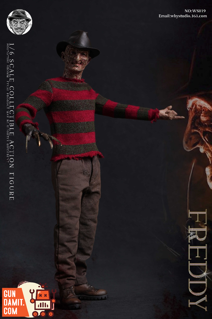 WHY Studio WS019 Freddy Krueger burned face close-up WHY Studio WS019 Freddy Krueger burned face close-up
