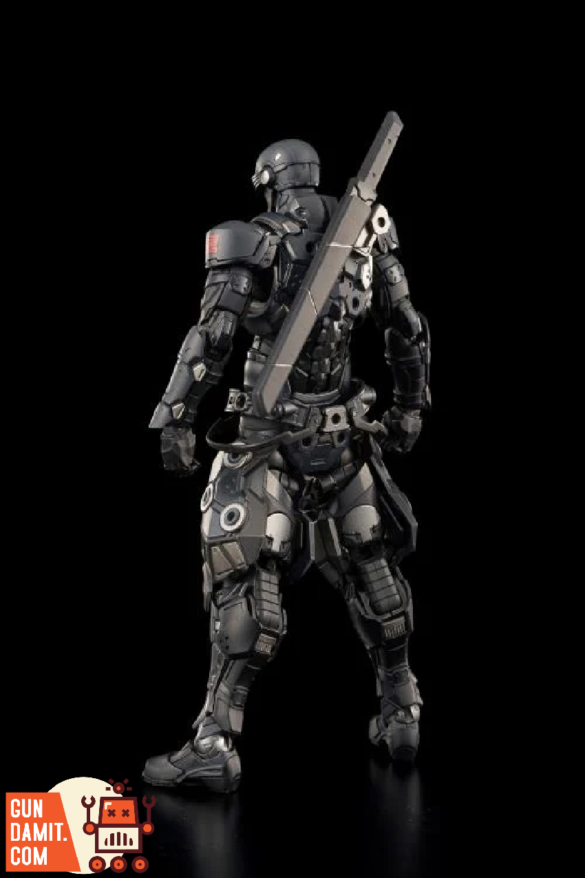 Snake Eyes Light-Armed figure rear view with backpack and sheathed weapon Snake Eyes Light-Armed figure rear view with backpack and sheathed weapon