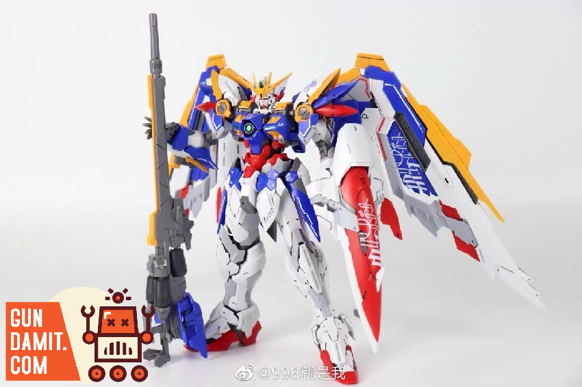 Daban Hi-Res Wing Gundam EW dynamic flight pose side angle Daban Hi-Res Wing Gundam EW dynamic flight pose side angle
