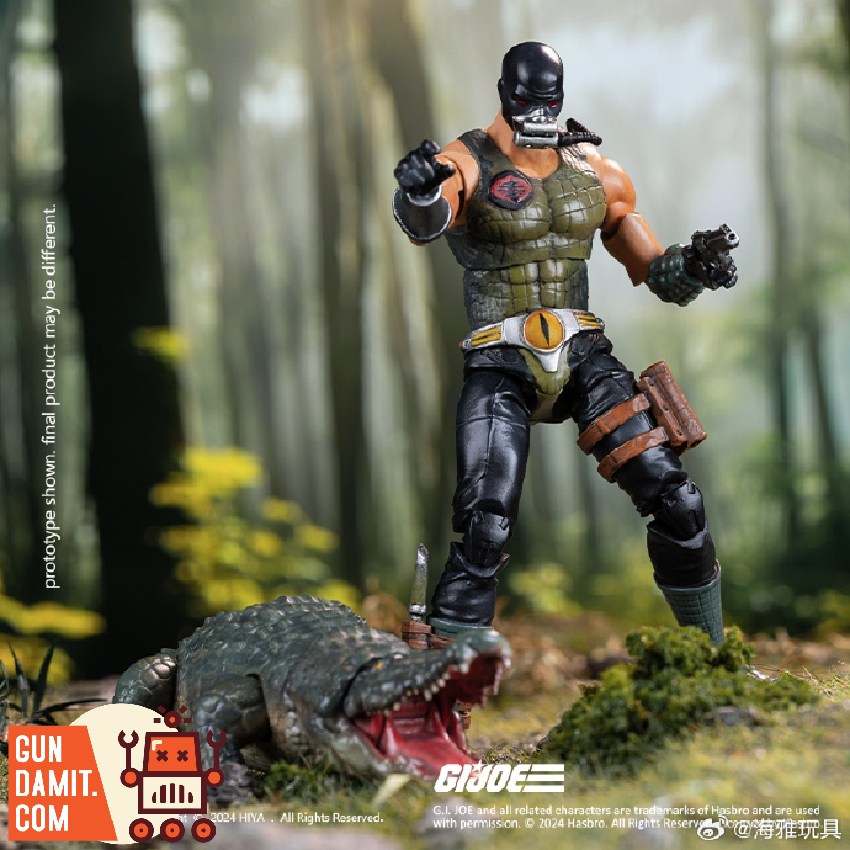 Croc Master figure with whip and accessories layout display Croc Master figure with whip and accessories layout display