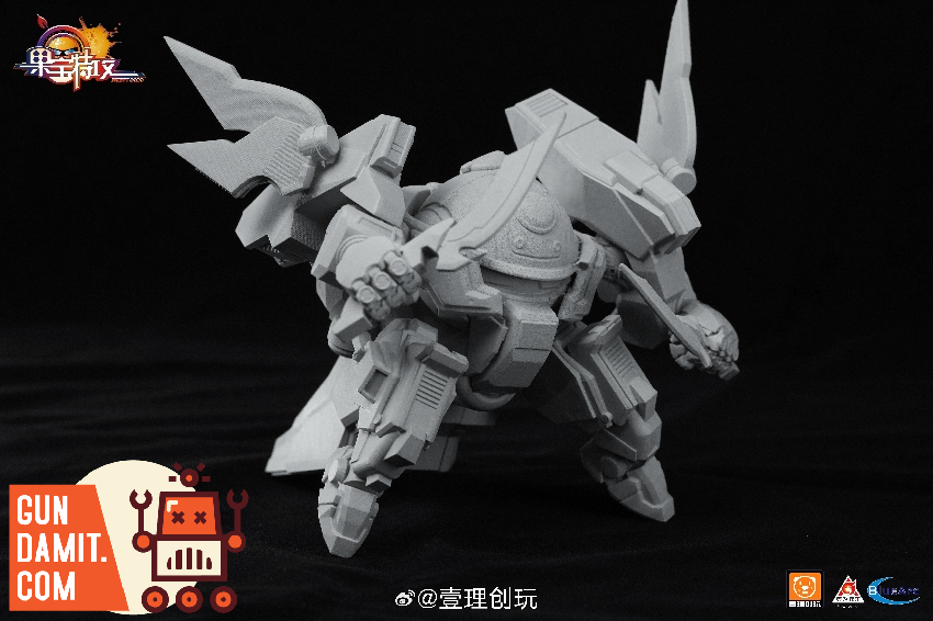 YiLiChuangWan Honey Peach Slasher gray prototype action pose YiLiChuangWan Honey Peach Slasher gray prototype action pose