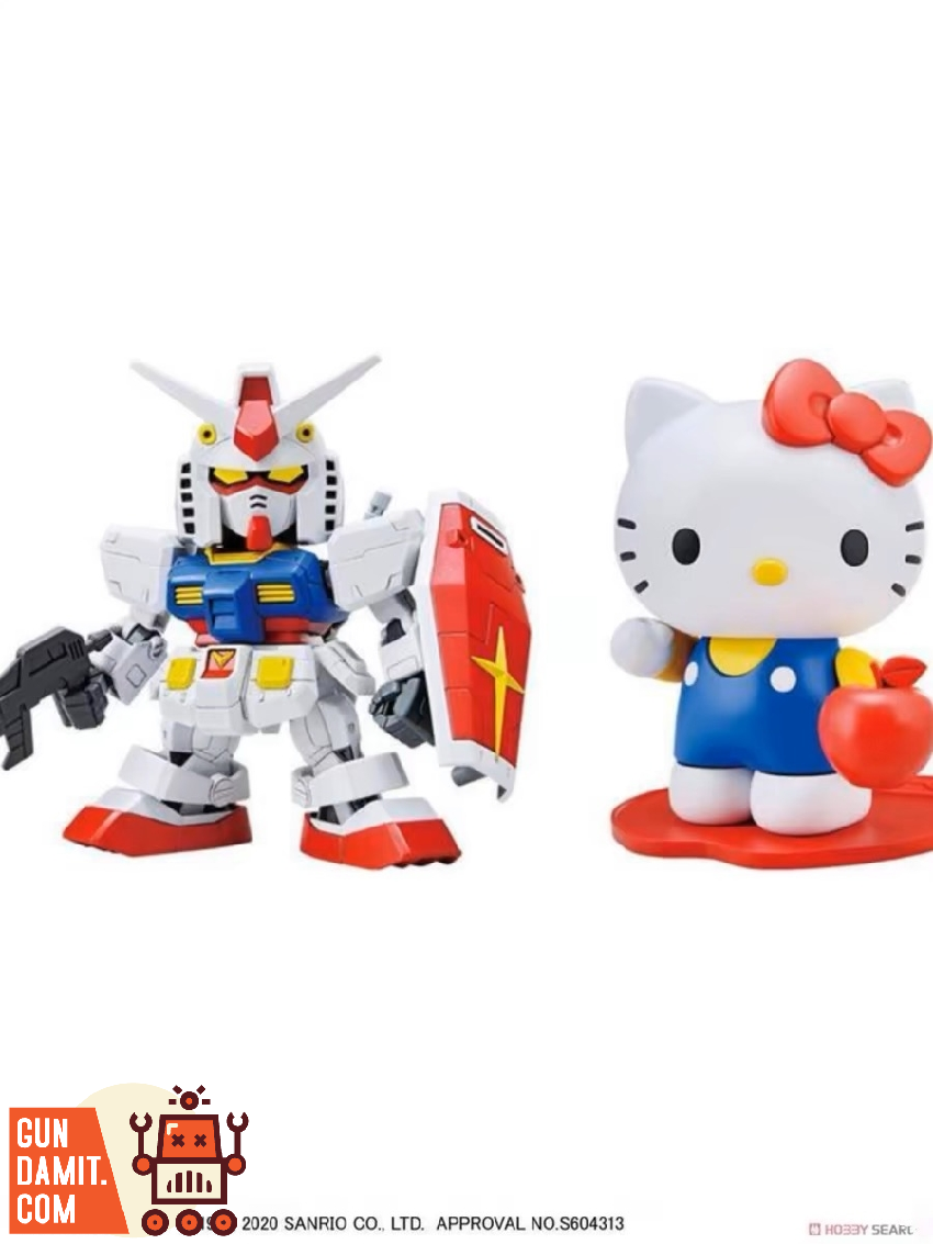 Gaogao RX-78-2 Hello Kitty crossover Gundam side angle Gaogao RX-78-2 Hello Kitty crossover Gundam side angle