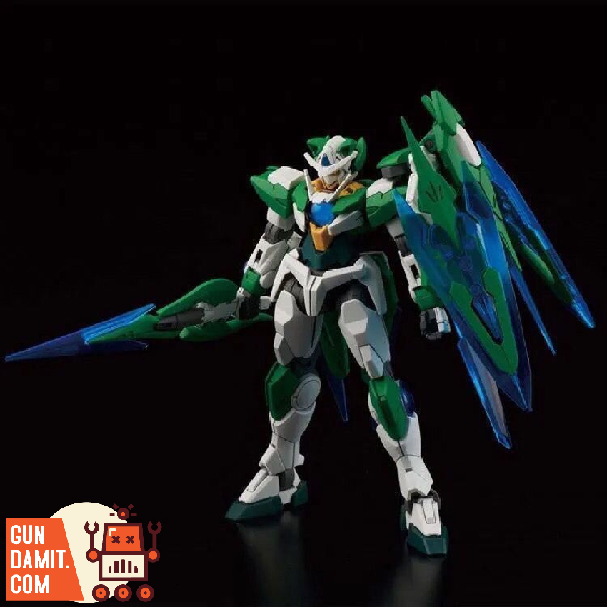 Shia Qan T green version rear view blue translucent wing effects Shia Qan T green version rear view blue translucent wing effects