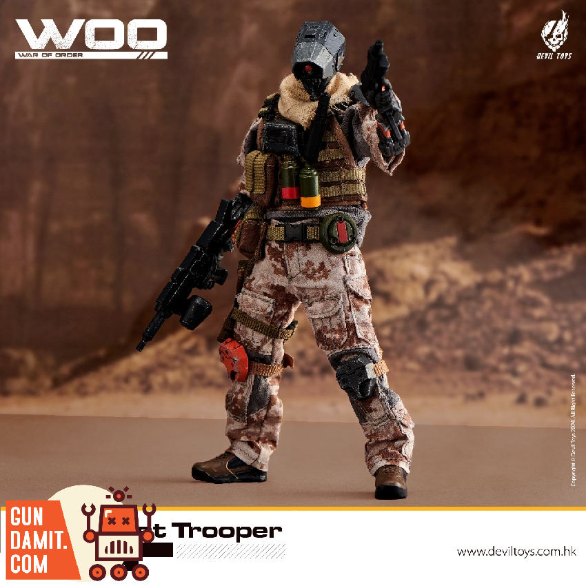 Devil Toys 1/12 War of Order Secret Trooper front standing pose Devil Toys 1/12 War of Order Secret Trooper front standing pose