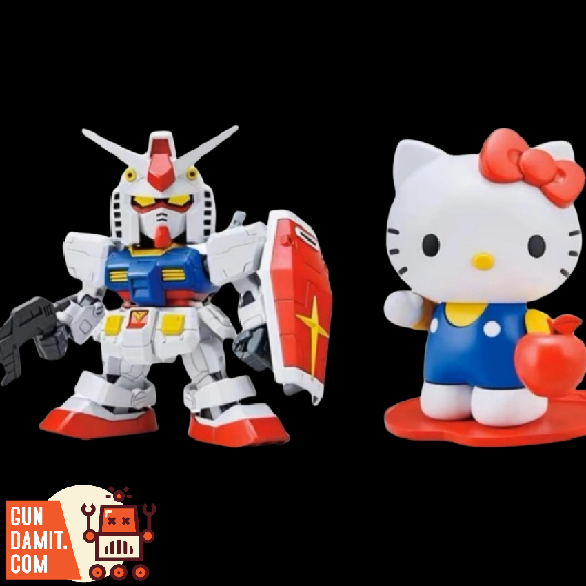 Gaogao SD Hello Kitty Gundam close-up of face detail Gaogao SD Hello Kitty Gundam close-up of face detail
