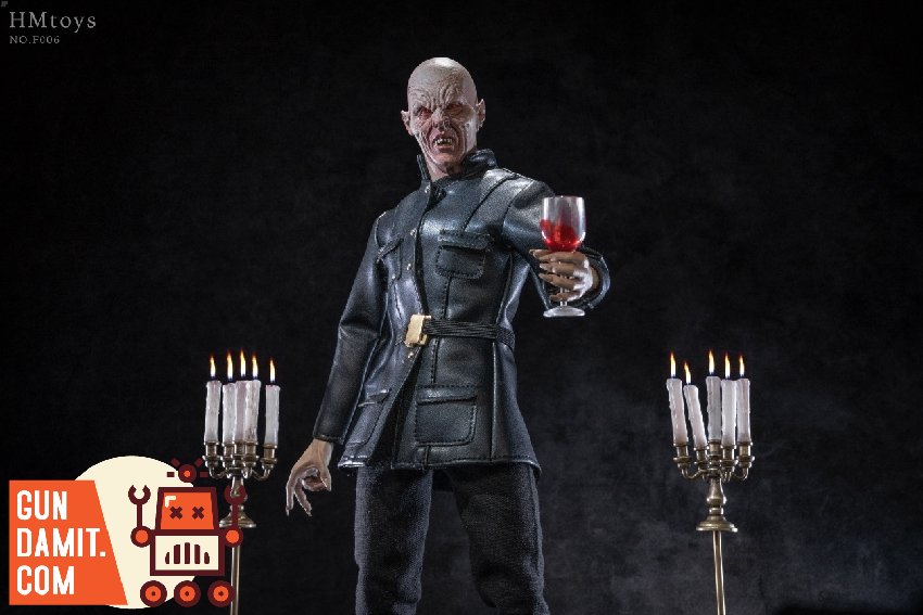 HMtoys Vampire Buffy holding wine glass with candelabra gothic setting HMtoys Vampire Buffy holding wine glass with candelabra gothic setting