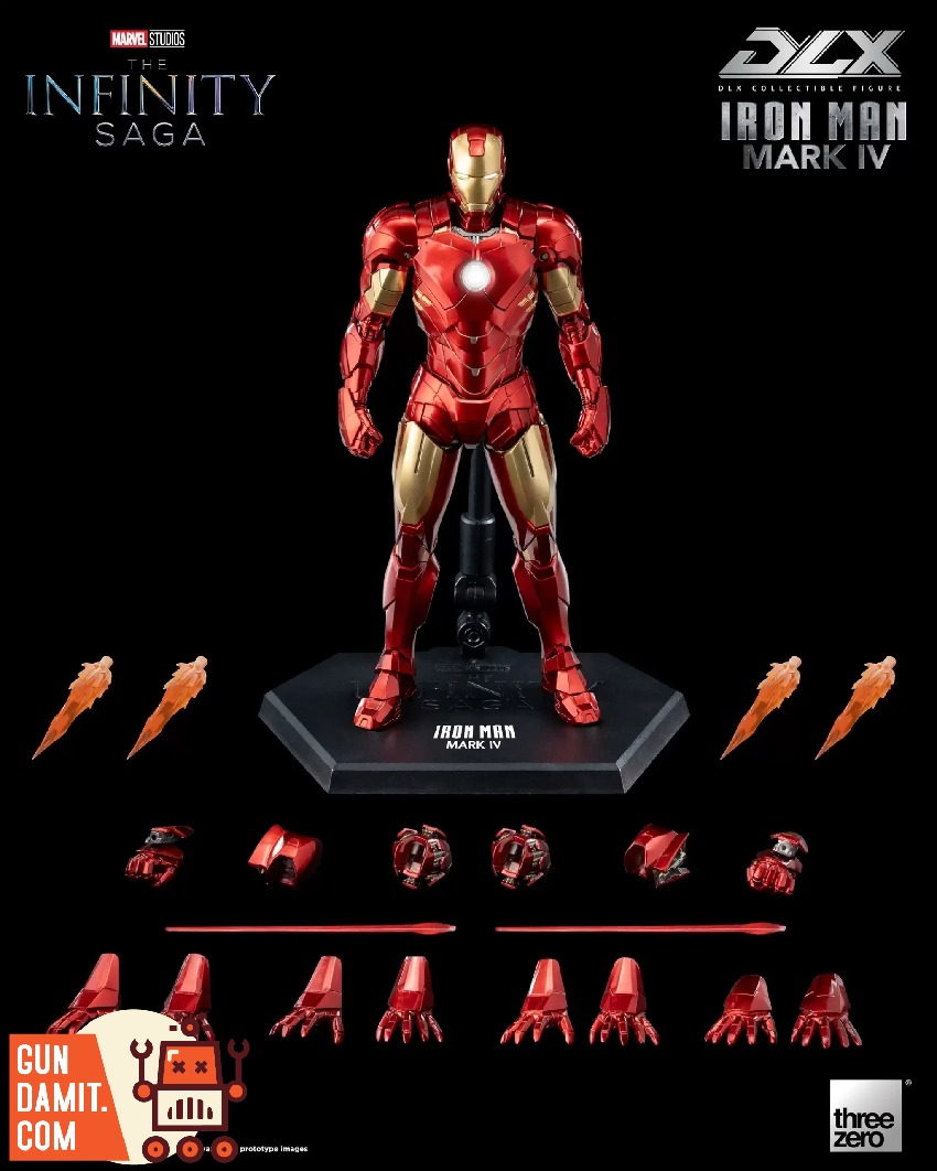 DLX Iron Man Mark 4 with display stand and all accessories DLX Iron Man Mark 4 with display stand and all accessories