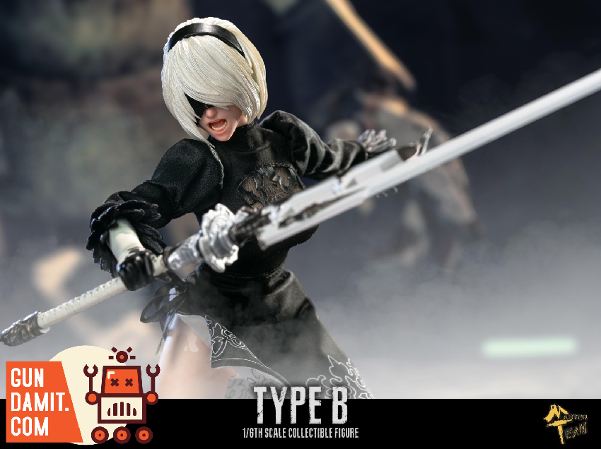 Master Team 1/6 2B NieR Automata dynamic combat slash pose Master Team 1/6 2B NieR Automata dynamic combat slash pose