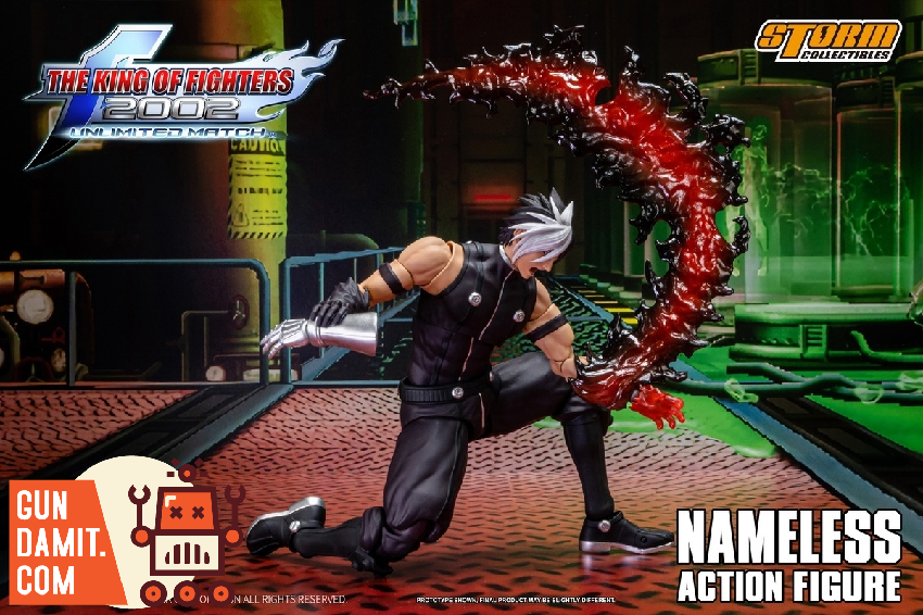 Storm Toys King of Fighters Nameless flame punch attack pose Storm Toys King of Fighters Nameless flame punch attack pose
