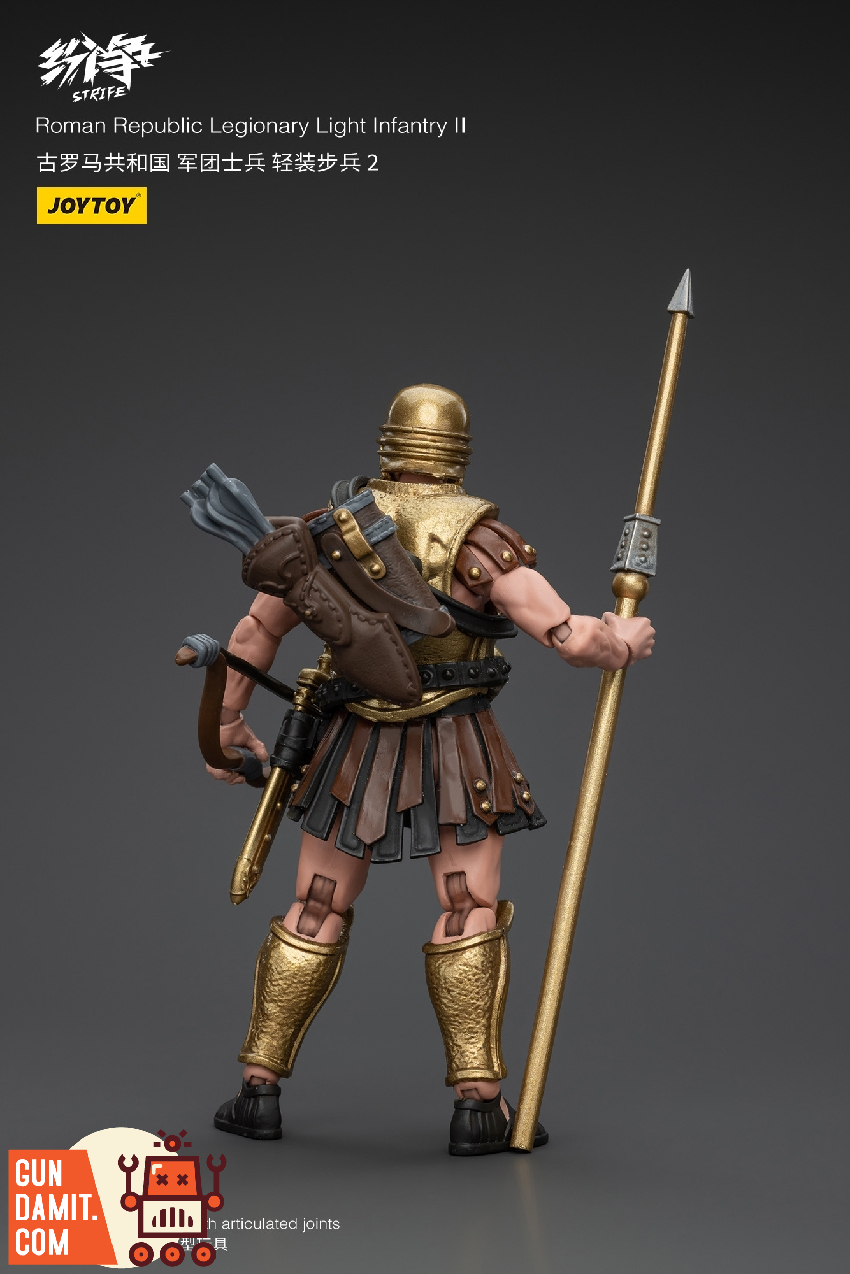 JoyToy Roman Republic Light Infantry II rear view with backpack JoyToy Roman Republic Light Infantry II rear view with backpack