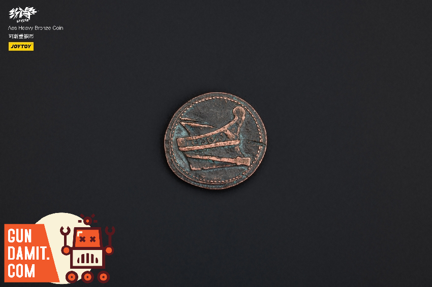 JoyToy Roman Republic bronze coin accessory with ship engraving JoyToy Roman Republic bronze coin accessory with ship engraving