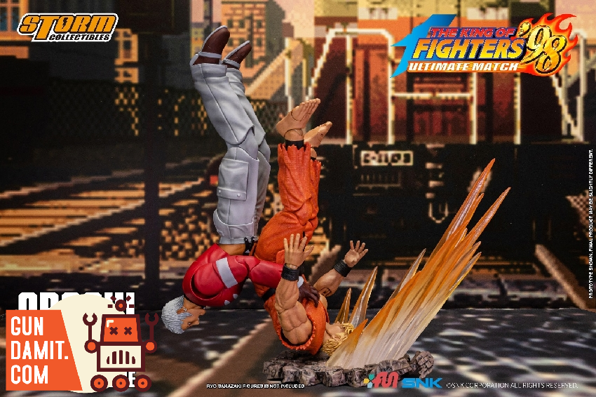 Storm Collectibles Yashiro KOF 98 figure ground slam action pose Storm Collectibles Yashiro KOF 98 figure ground slam action pose