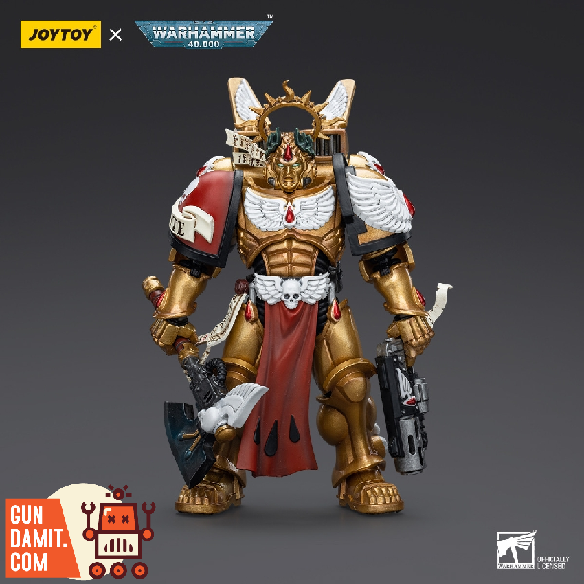 JoyToy JT8575 Warhammer 40K Blood Angels Commander Dante 1/18 figure front view JoyToy JT8575 Warhammer 40K Blood Angels Commander Dante 1/18 figure front view