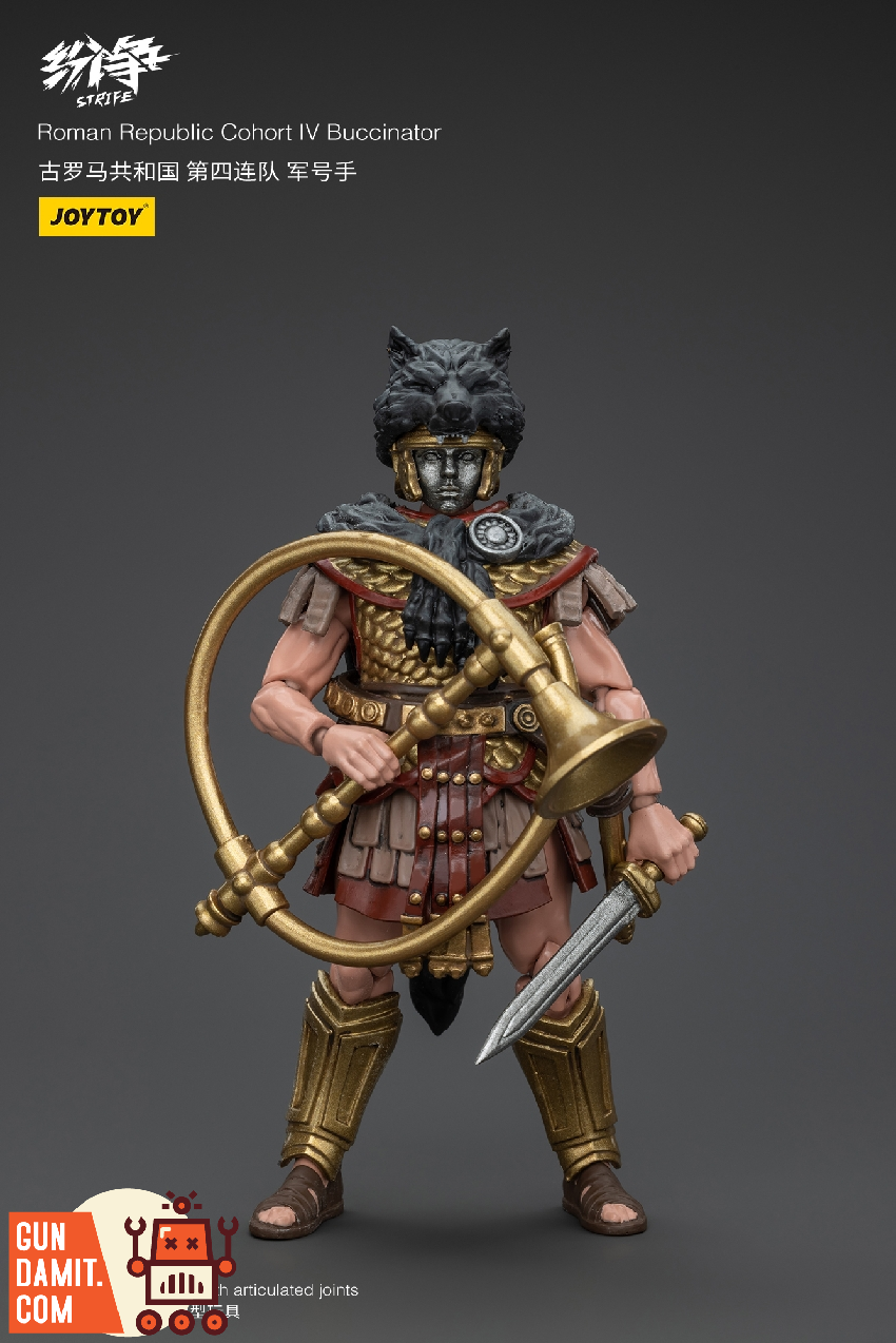 JoyToy JT6182 Strife Roman Republic Buccinator with horn and sword JoyToy JT6182 Strife Roman Republic Buccinator with horn and sword