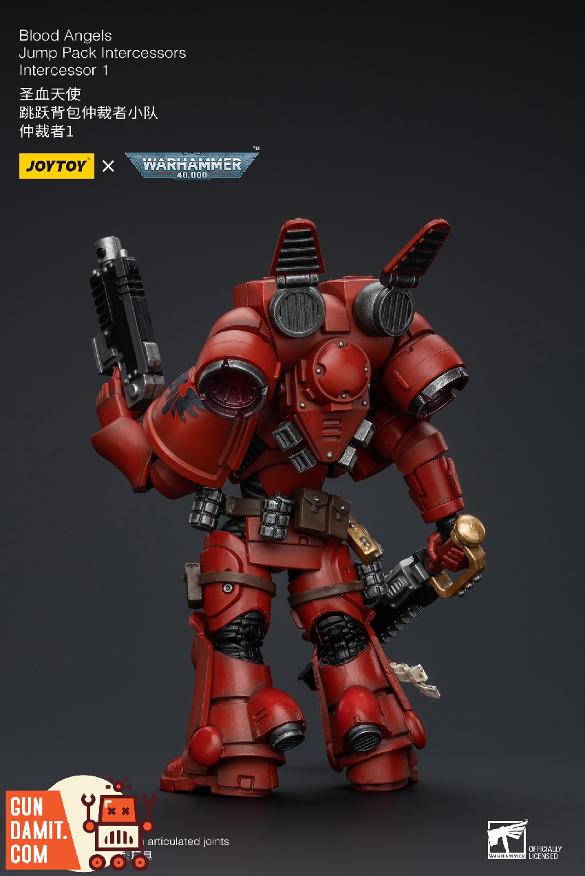 JoyToy Warhammer 40K Intercessor 1 dynamic action pose JoyToy Warhammer 40K Intercessor 1 dynamic action pose