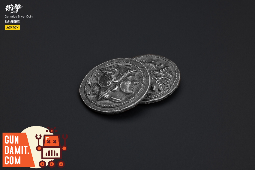 JoyToy Strife Roman Republic silver denarii coins with portrait detail JoyToy Strife Roman Republic silver denarii coins with portrait detail