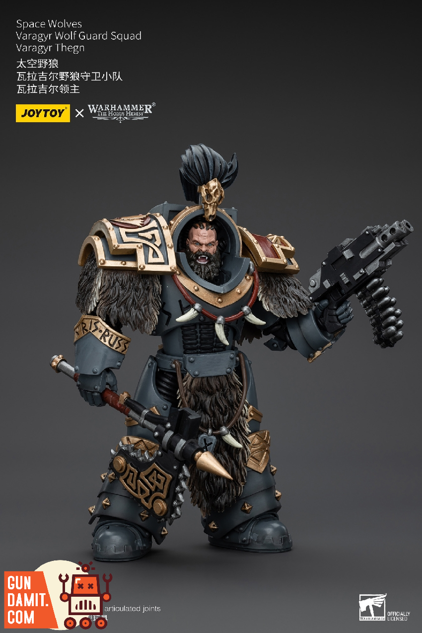JoyToy Space Wolves Thegn close-up head sculpt with beard and topknot JoyToy Space Wolves Thegn close-up head sculpt with beard and topknot